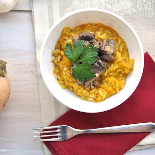 Risotto zucca e funghi Bimby