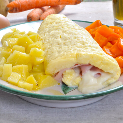 Rotolo di frittata farcito Bimby