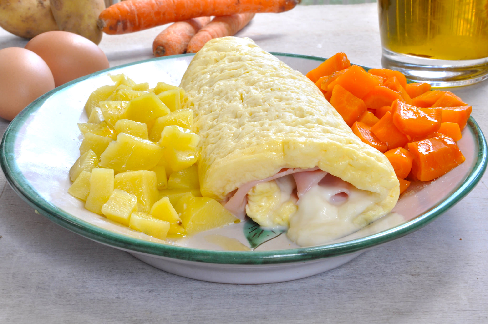 Rotolo di frittata farcito Bimby