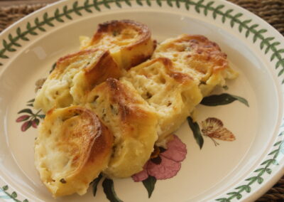 Rotolo di pasta fresca con zucchine