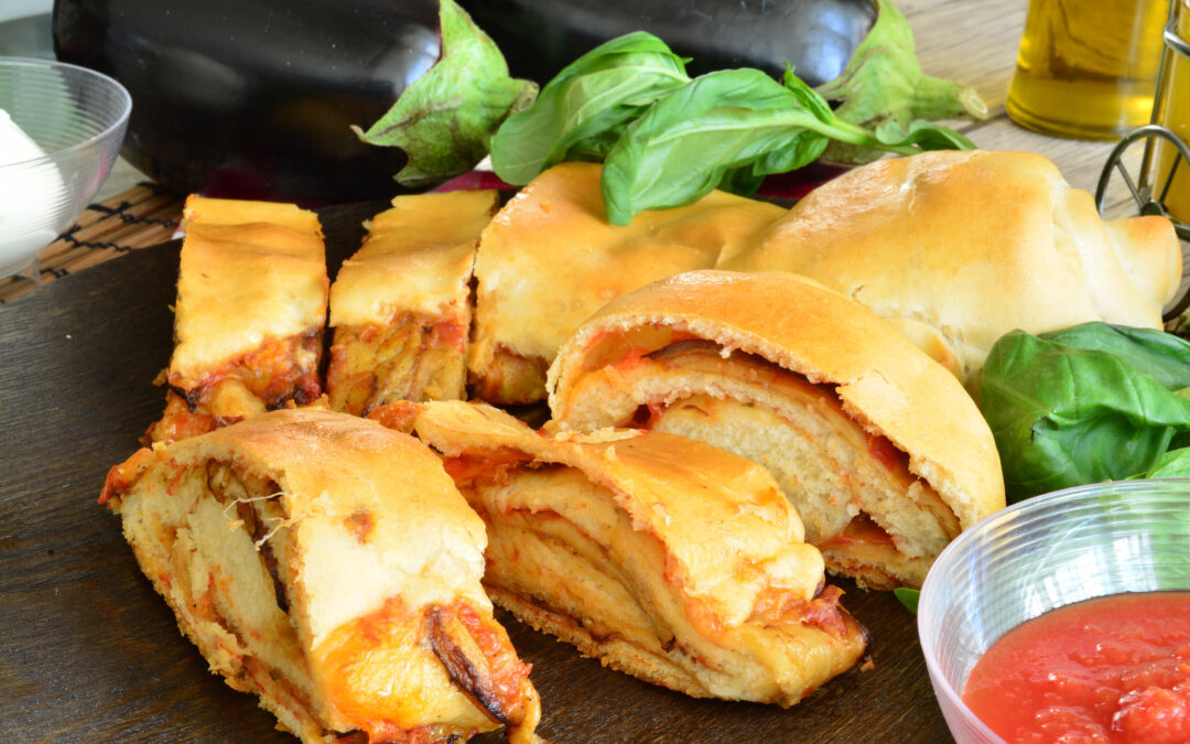 Rotolo di pizza farcito