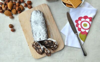 Salame di cioccolato senza uova con il Bimby