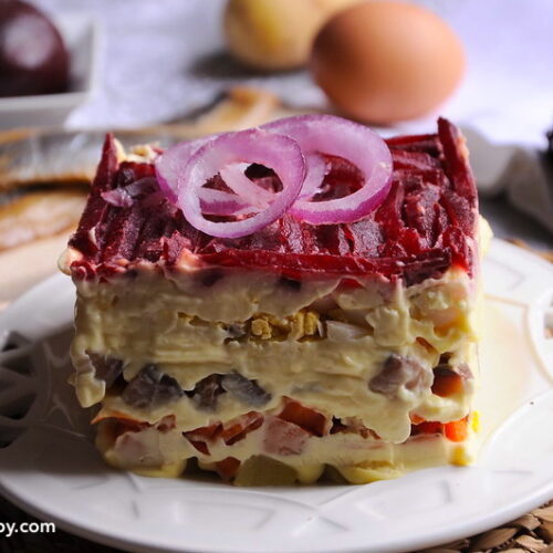 Insalata Suba Bimby: gli strati dell'antipasto