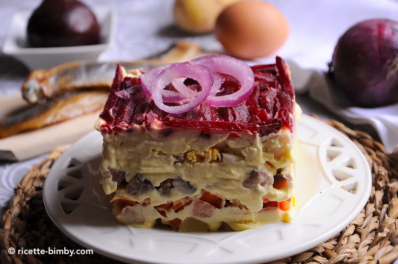 Insalata Suba Bimby: gli strati dell'antipasto