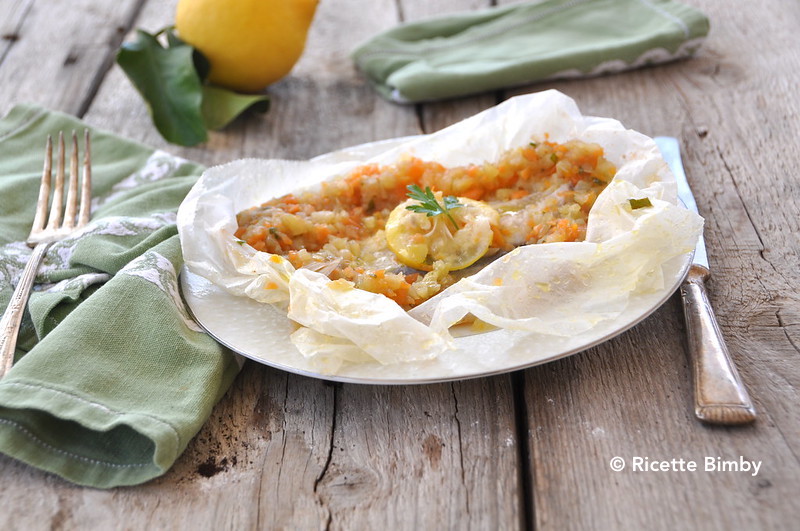 Sogliola con verdure al vapore Bimby cotta al Varoma