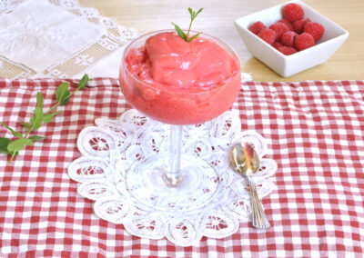 Sorbetto di lamponi