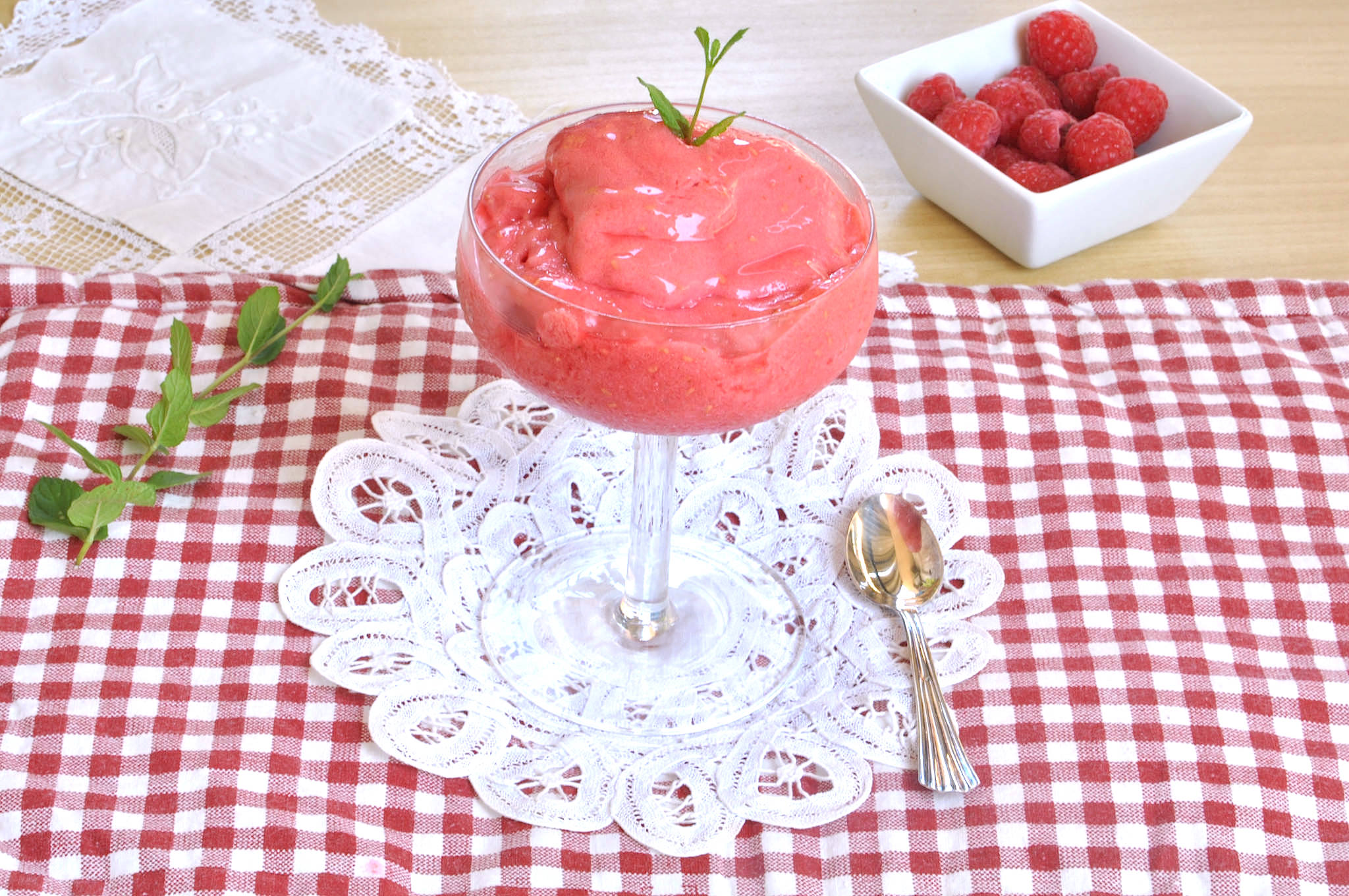 Sorbetto lamponi Bimby