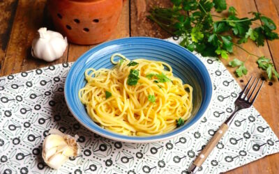 Spaghetti aglio olio e peperoncino
