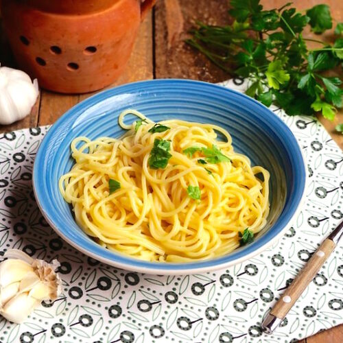 Spaghetti aglio olio e peperoncino Bimby