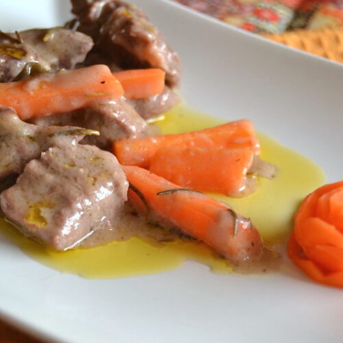 Spezzatino di manzo con carote Bimby