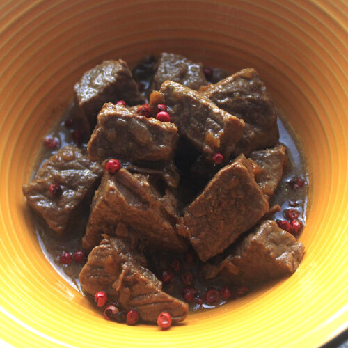 Spezzatino con funghi secchi Bimby