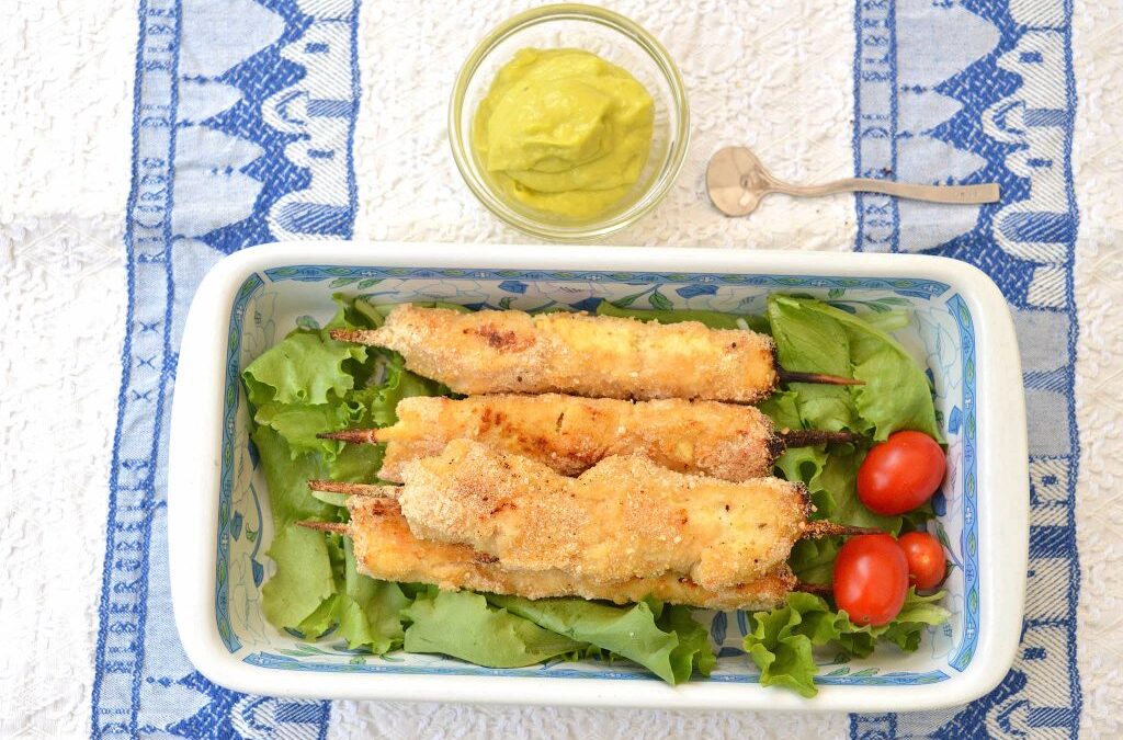 Spiedini di pollo marinati