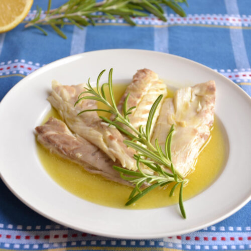 Spigola al cartoccio rosmarino e limone Bimby