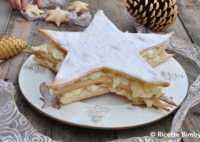 Stella millefoglie con crema chantilly