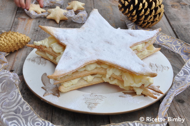 Stella millefoglie con crema chantilly