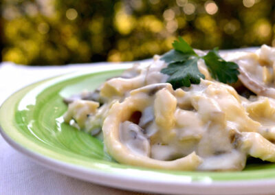 Straccetti di pollo ai funghi