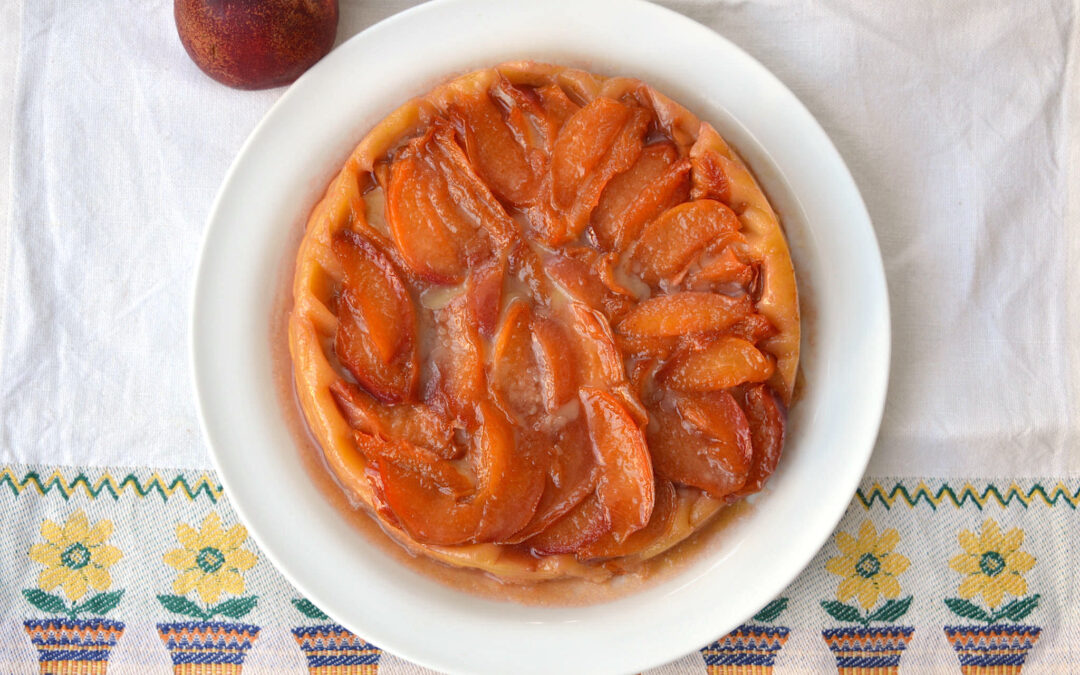 Tarte tatin alle pesche