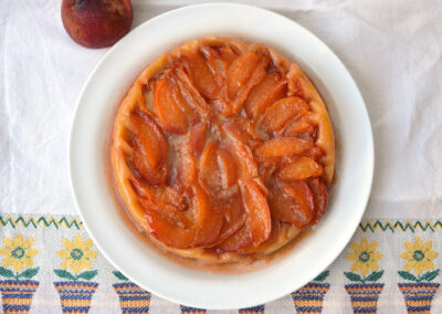 Tarte tatin alle pesche