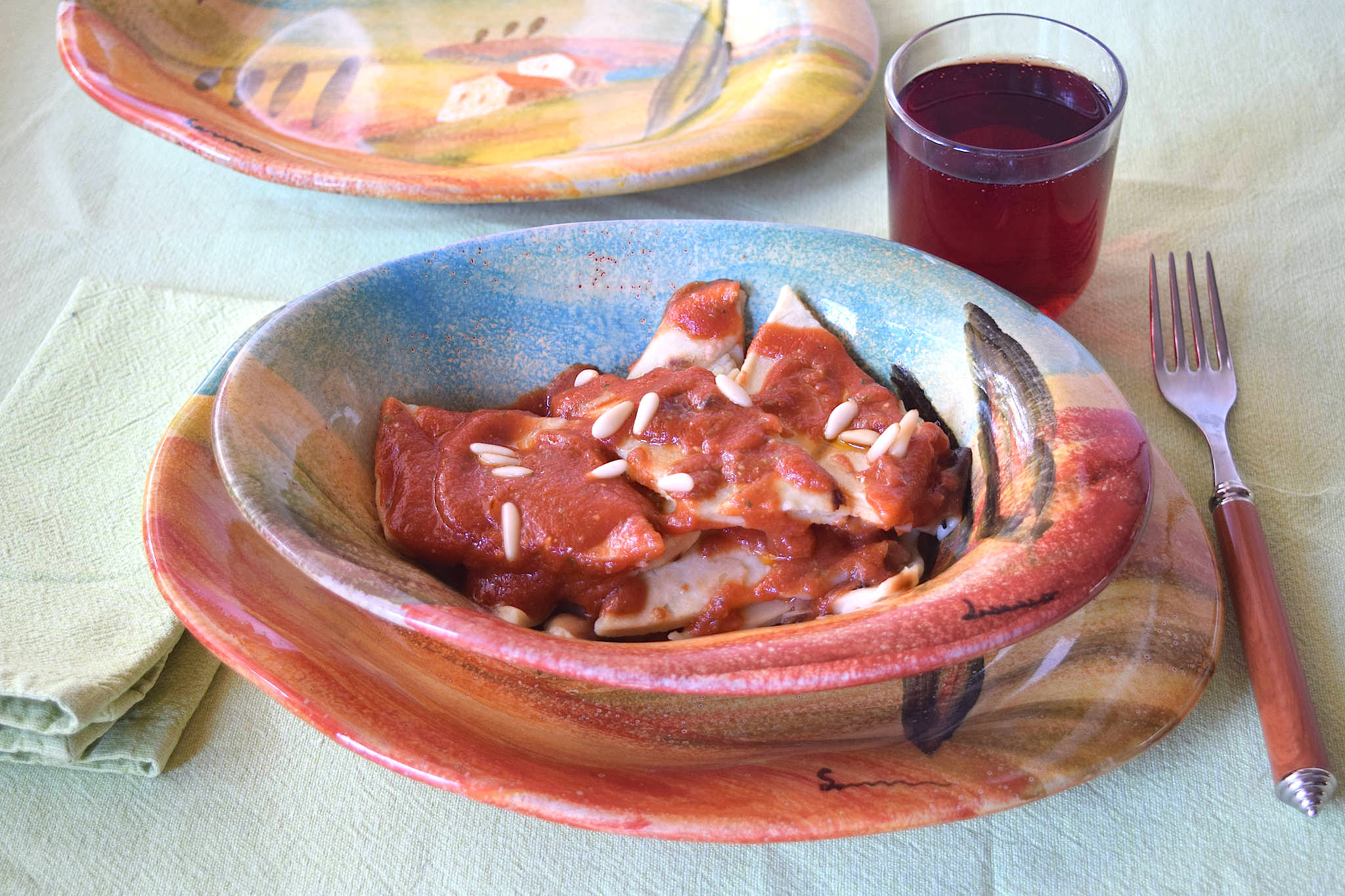 Testaroli al sugo Bimby