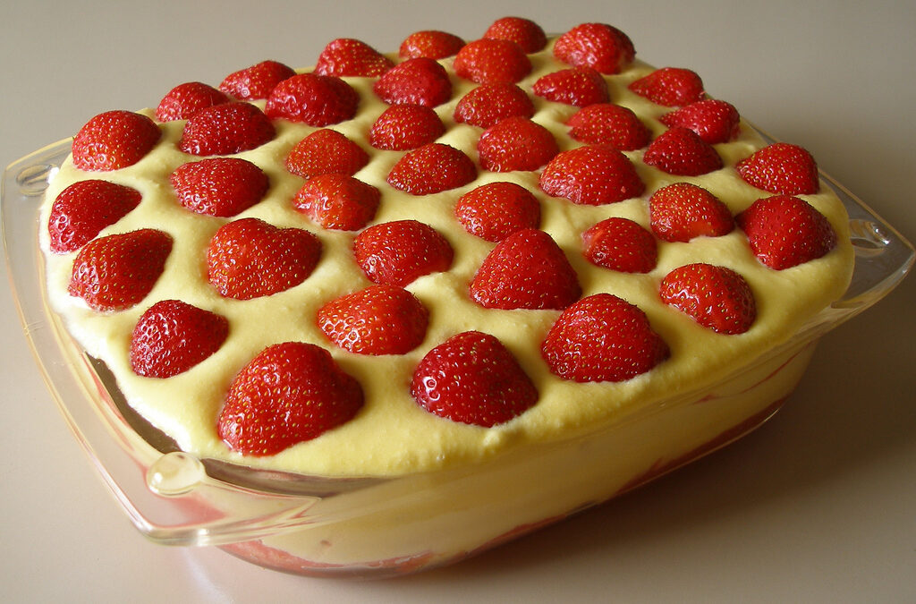 Tiramisù alle fragole senza uova