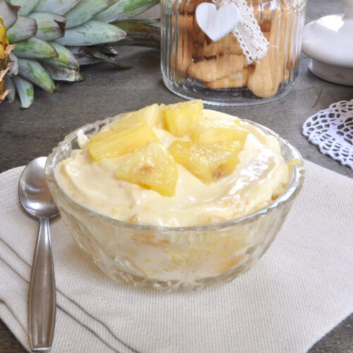 Tiramisu ananas e pavesini Bimby