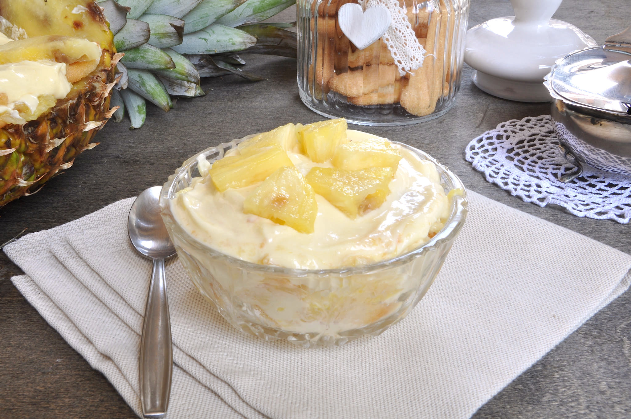 Tiramisu ananas e pavesini Bimby