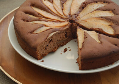 Torta pere e cioccolato