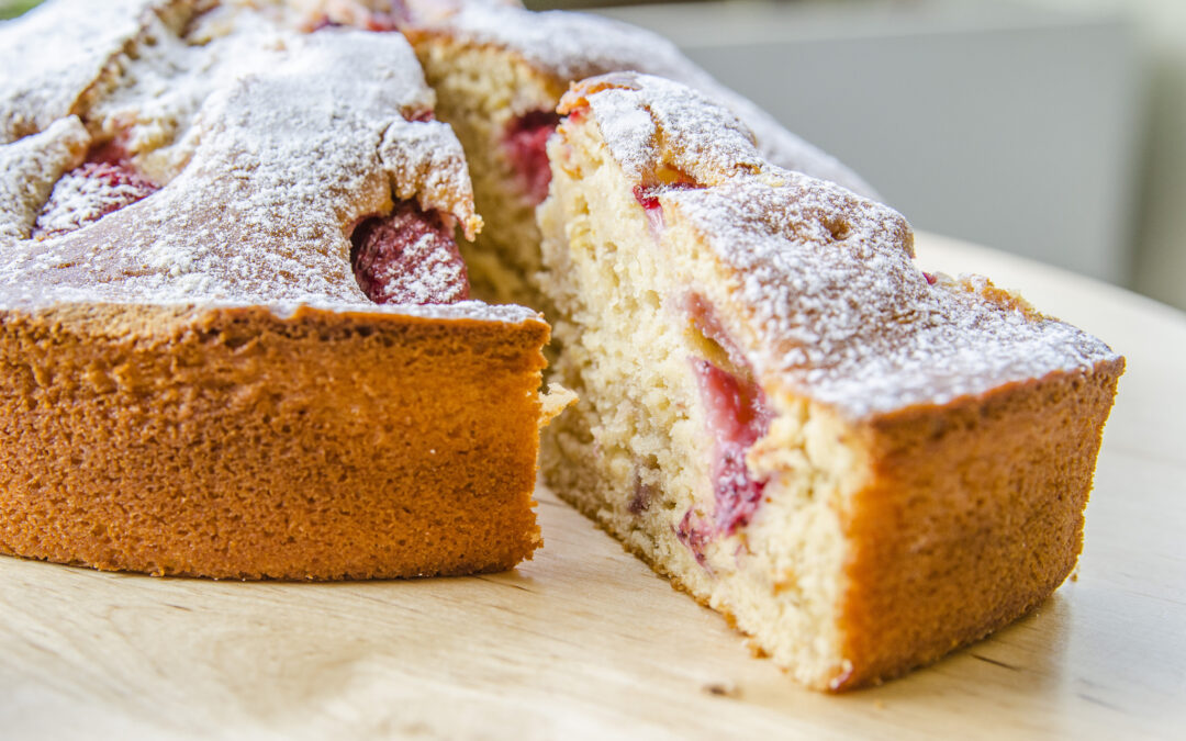 Torta fragole e ricotta