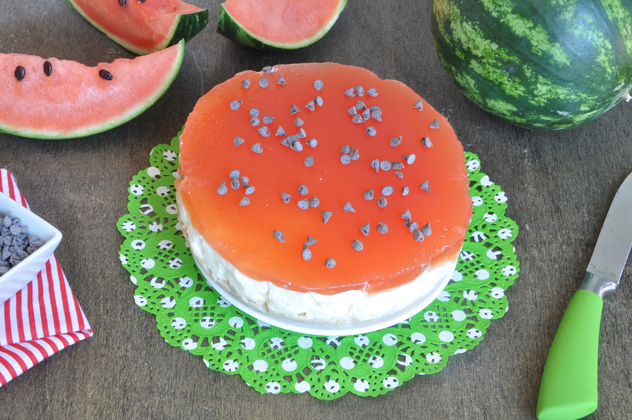 Torta fredda all'anguria Bimby