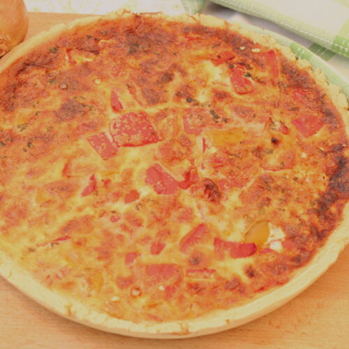 Torta rustica ai peperoni Bimby