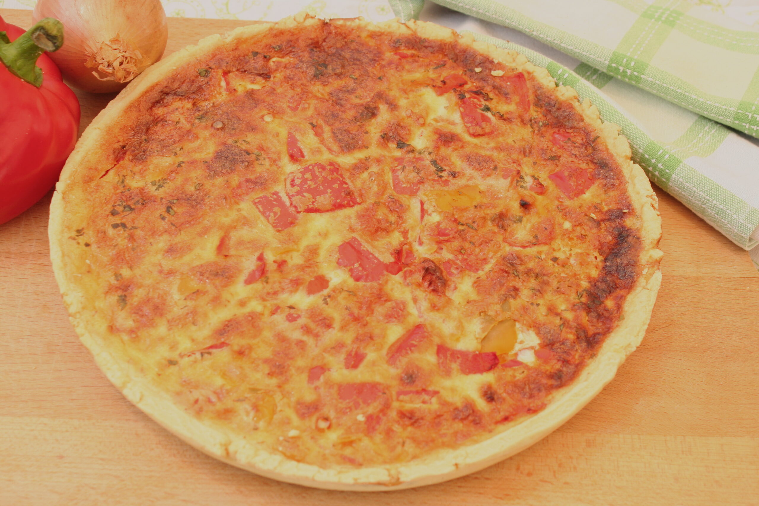 Torta rustica ai peperoni Bimby