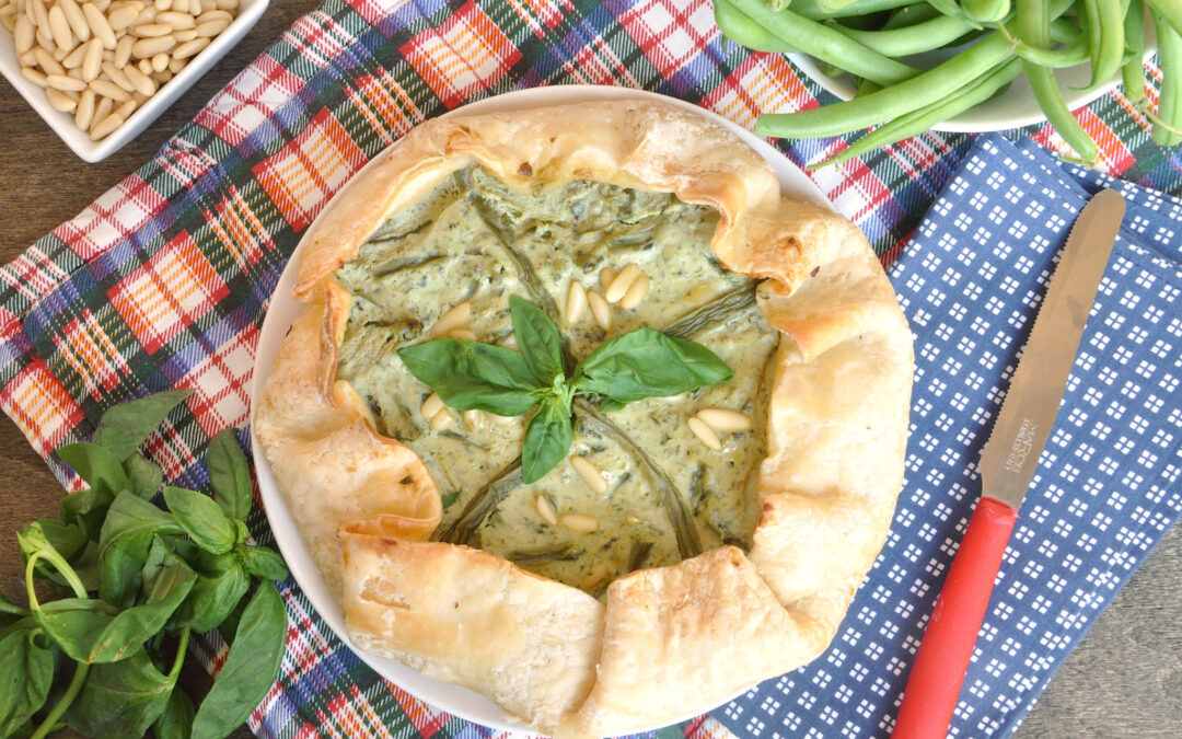 Torta salata con fagiolini