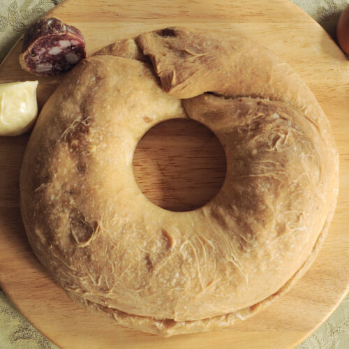 Tortano con lievito madre Bimby