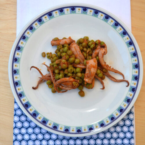 Totani con piselli Bimby