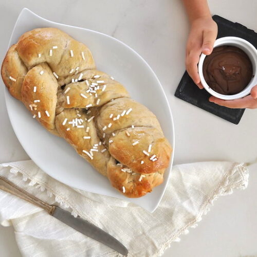 Treccia alla Nutella Bimby