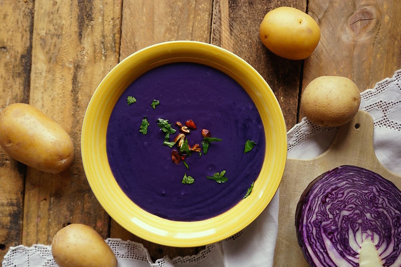 Vellutata di cavolo rosso Bimby