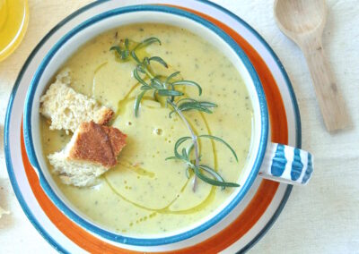 Vellutata di ceci e zucchine