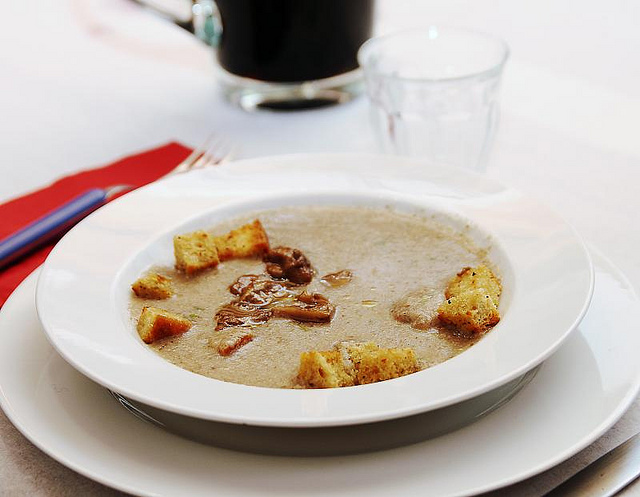 Vellutata di funghi e patate