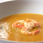 Vellutata di zucca e gamberi Bimby