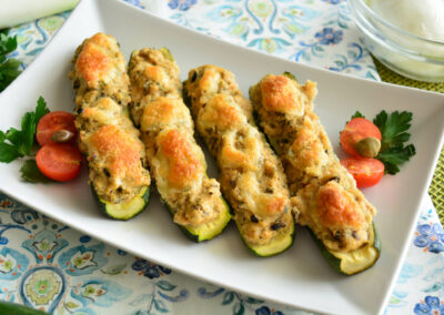 Zucchine ripiene di tonno
