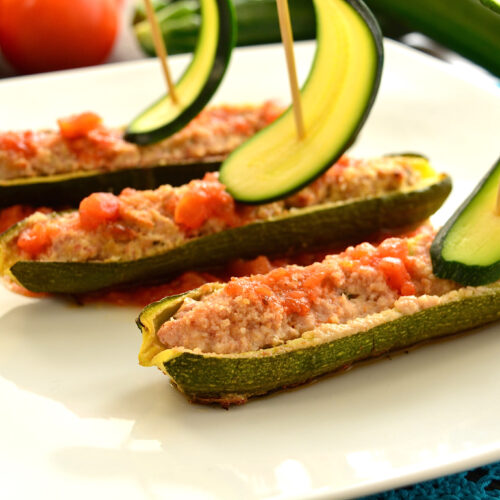 Zucchine ripiene di carne Bimby