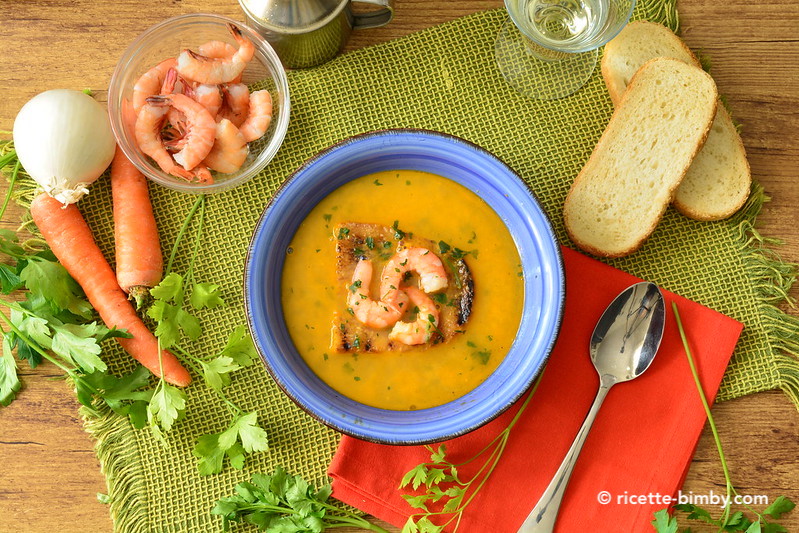 Zuppa di gamberi Bimby: ingredienti