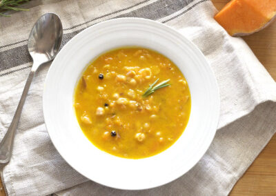 Zuppa di zucca e ceci Bimby