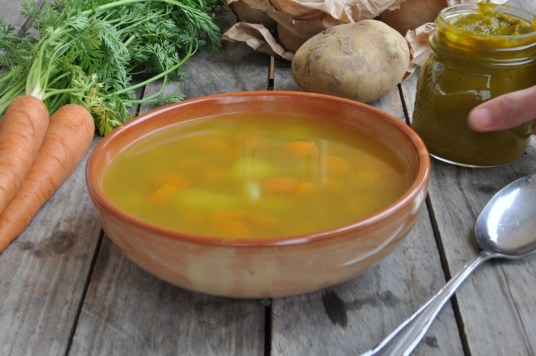Zuppa patate e carote