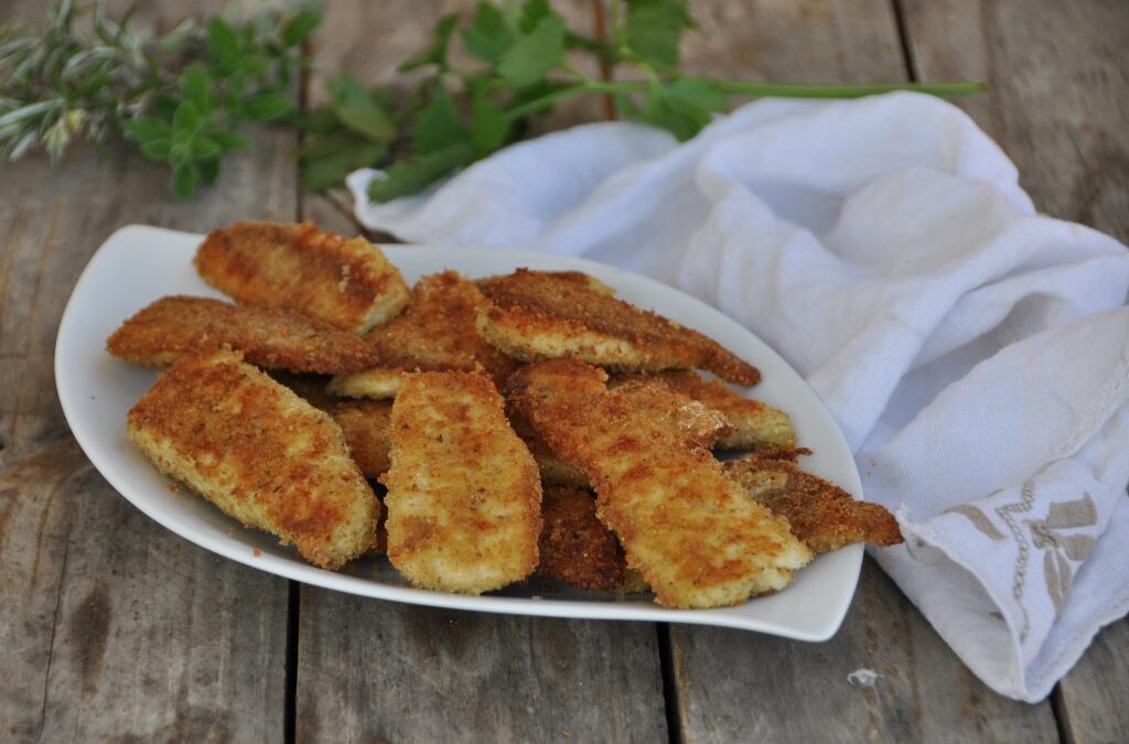 Branzino al forno impanato