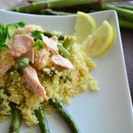 Cous cous asparagi e salmone Bimby