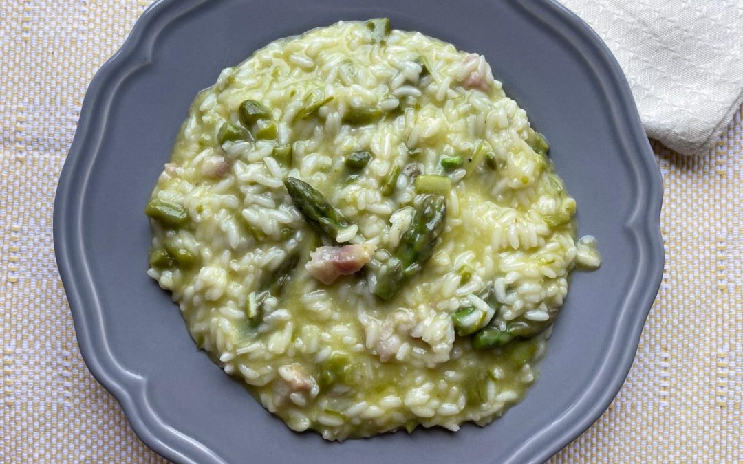 Risotto asparagi e pancetta