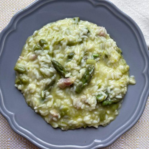 risotto asparagi e pancetta bimby