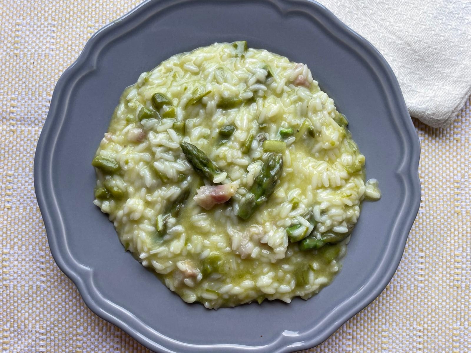 risotto asparagi e pancetta bimby
