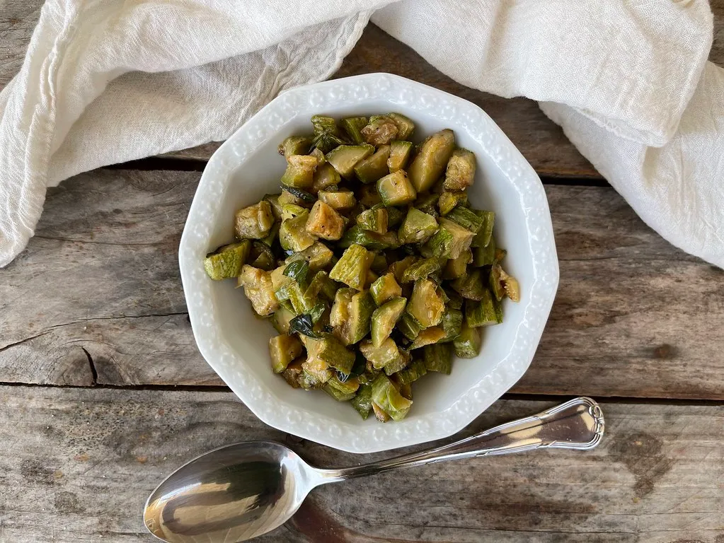 zucchine insaporite bimby cotte cno alta temperatura (TM6 e TM7)
